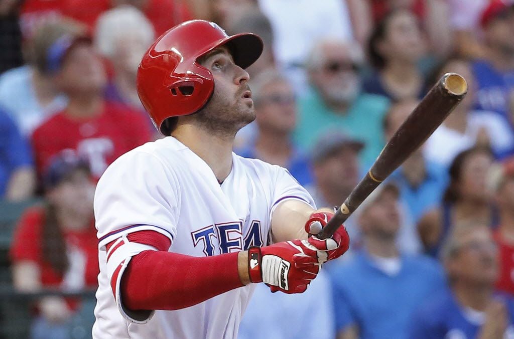 Texas Rangers third baseman Joey Gallo (13) is pictured during the Oakland Athletics vs. the...