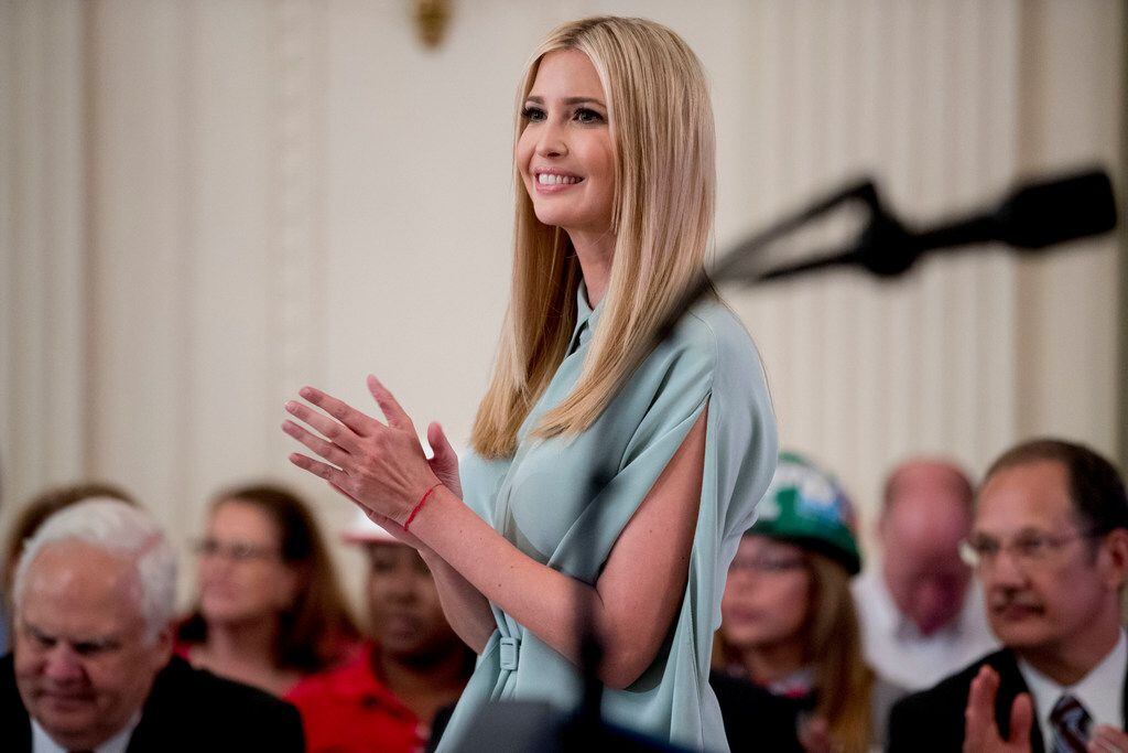 FILE - In a Thursday, July 19, 2018 file photo, Ivanka Trump, the daughter of President...