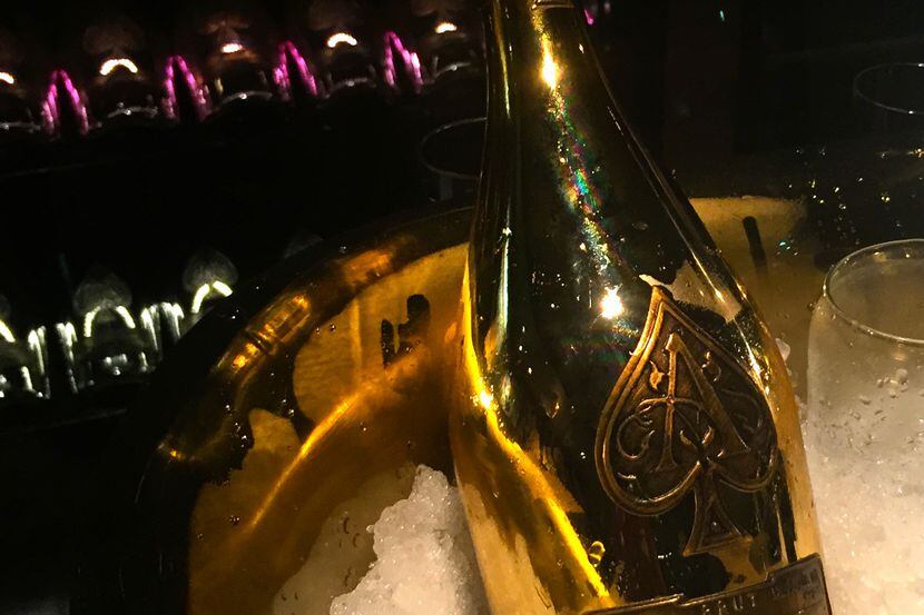 A single glass of Ace of Spades' Brut Champagne will cost $150 at Nick & Sam's Steakhouse....