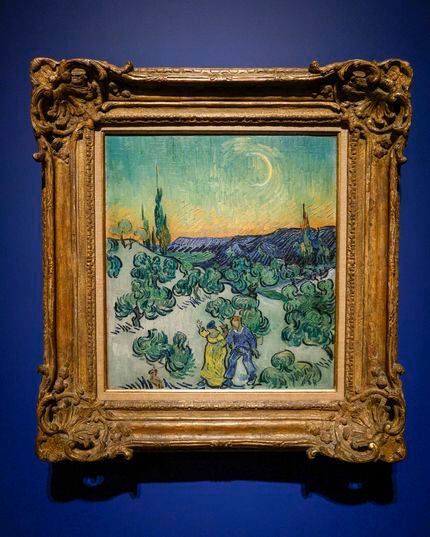 “A Walk at Twilight” by Vincent Van Gogh is among 10 works from the artist's olive trees...