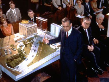 This image from Oliver Stone's 1991 movie JFK shows Kevin Costner as New Orleans District...
