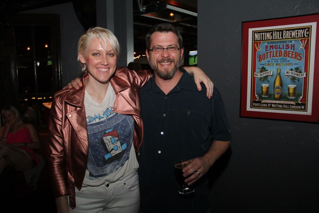 Sarah Jaffe and owner Corey Pond at The Common Table on May 30, 2015