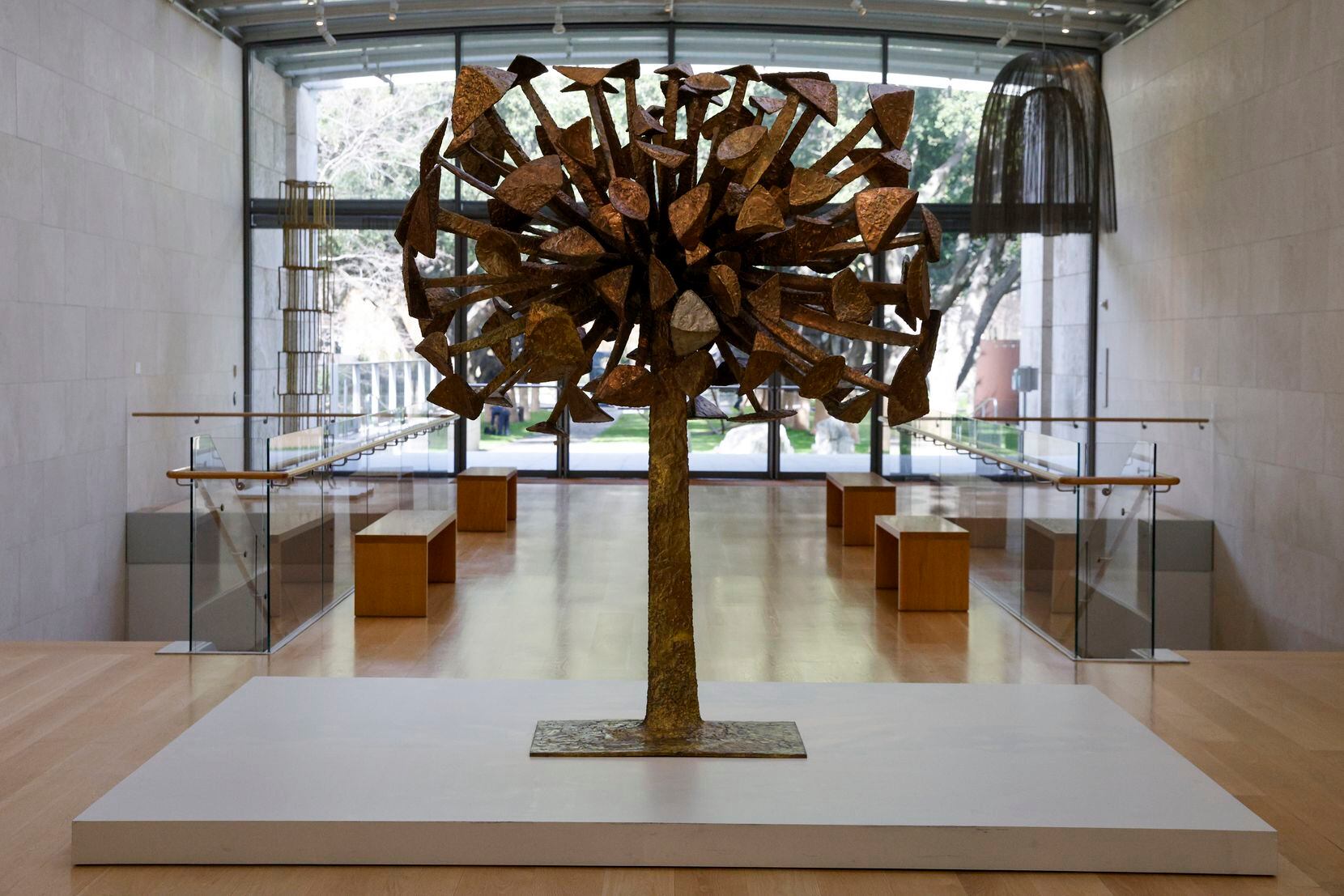 “Tree” by Harry Bertoia pictured at the Nasher Sculpture Center on Tuesday, Feb. 1, 2022 in...