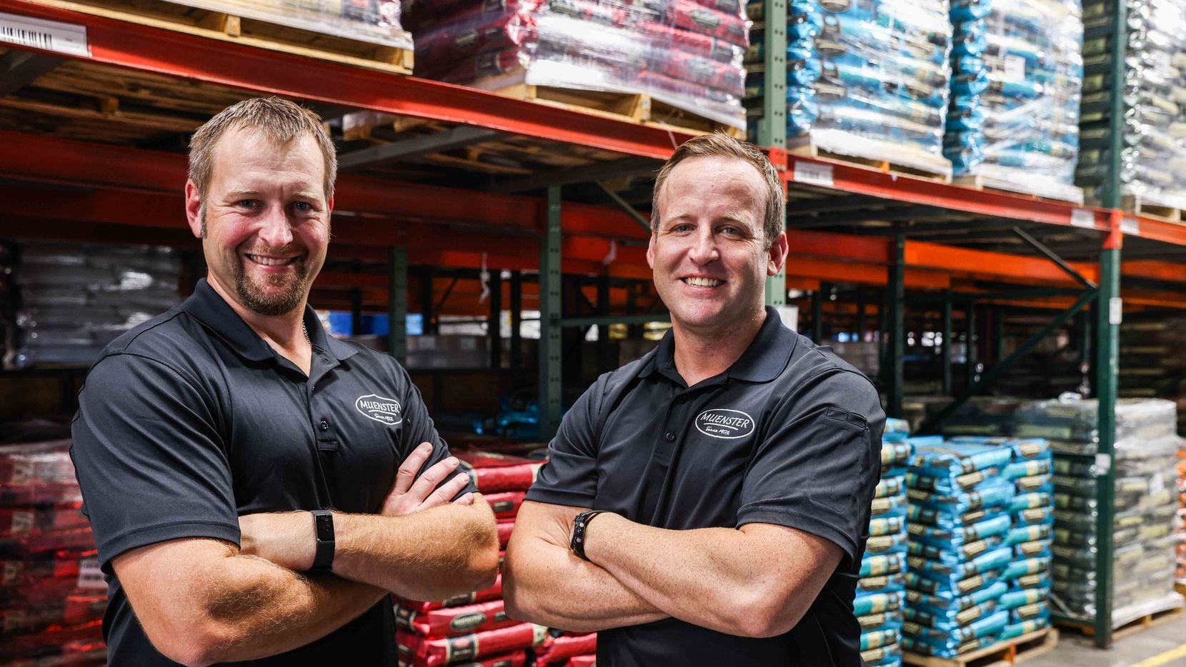 Chad (left) and Mitch Felderhoff were the fourth-generation owners of Muenster Milling Co.