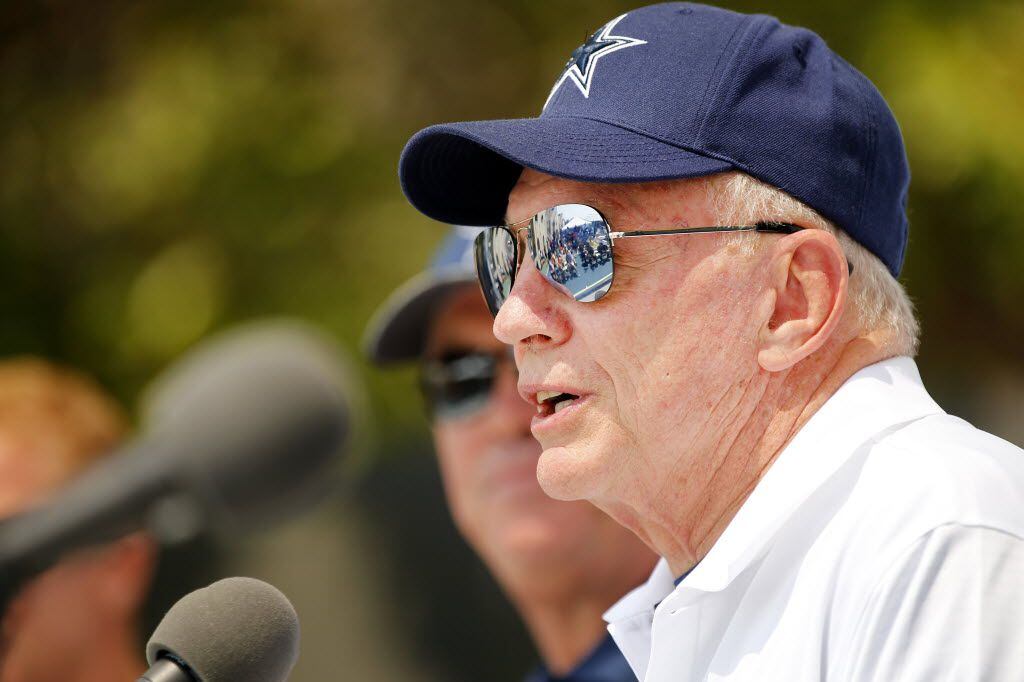 Owner Jerry Jones delivers the Dallas Cowboys State of the Union address to open this years...