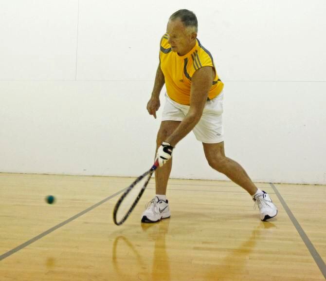 
Pete Wright is a champion racquetball player and frequently works out at Telos Fitness...