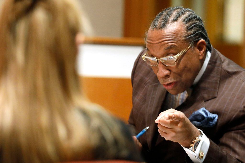 Dallas County Commissioner John Wiley Price took part in a meeting with interim Sheriff...