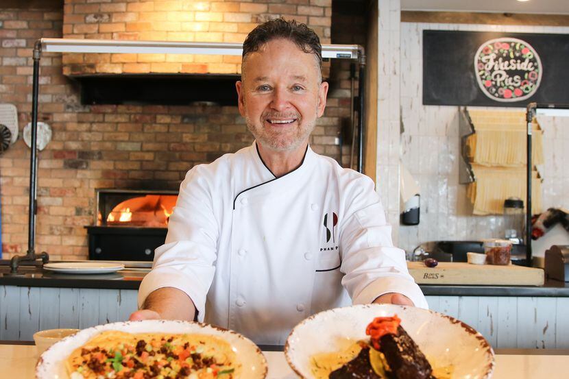 Retired Dallas chef Stephan Pyles partnered with Fireside Pies in 2020 to create 10 new...