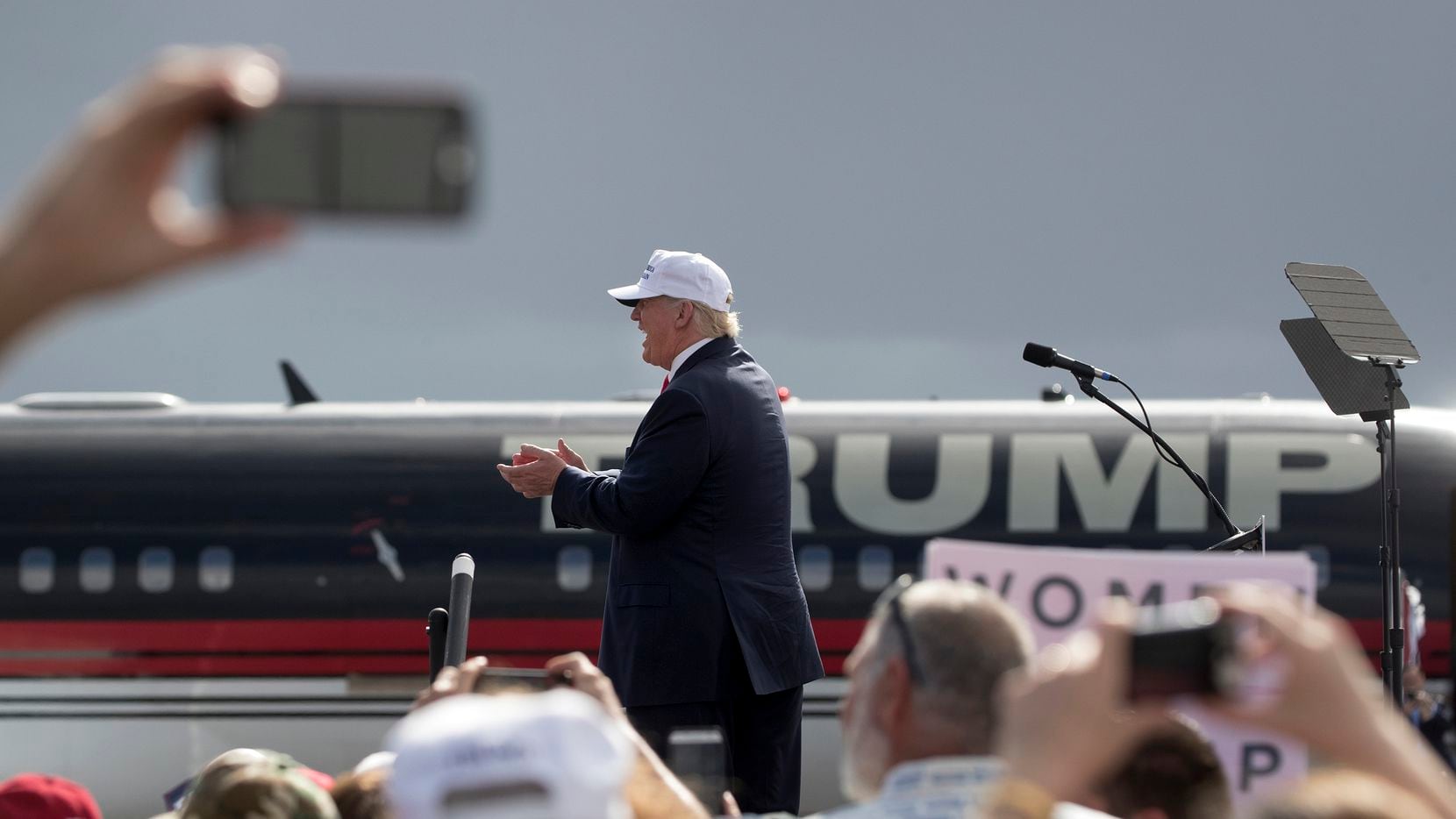 Donald Trump spoke at a campaign rally Wednesday in Lakeland, Fla. (Stephen Crowley/The New...