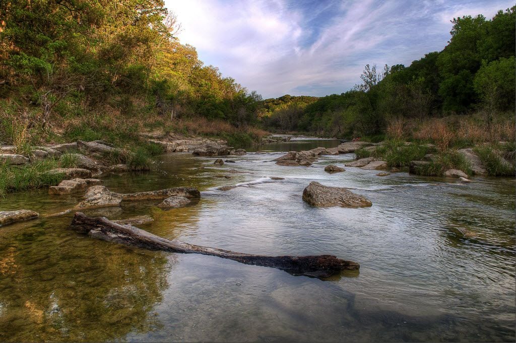 Canoe in the deeper parts of the Paluxy River in Dinosaur Valley State Park, and hunt for...