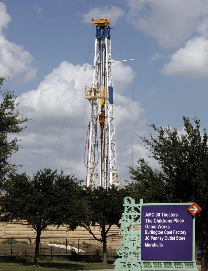 Chesapeake Energy's drilling rig site next to Grapevine Mills mall in Grapevine on July 20,...