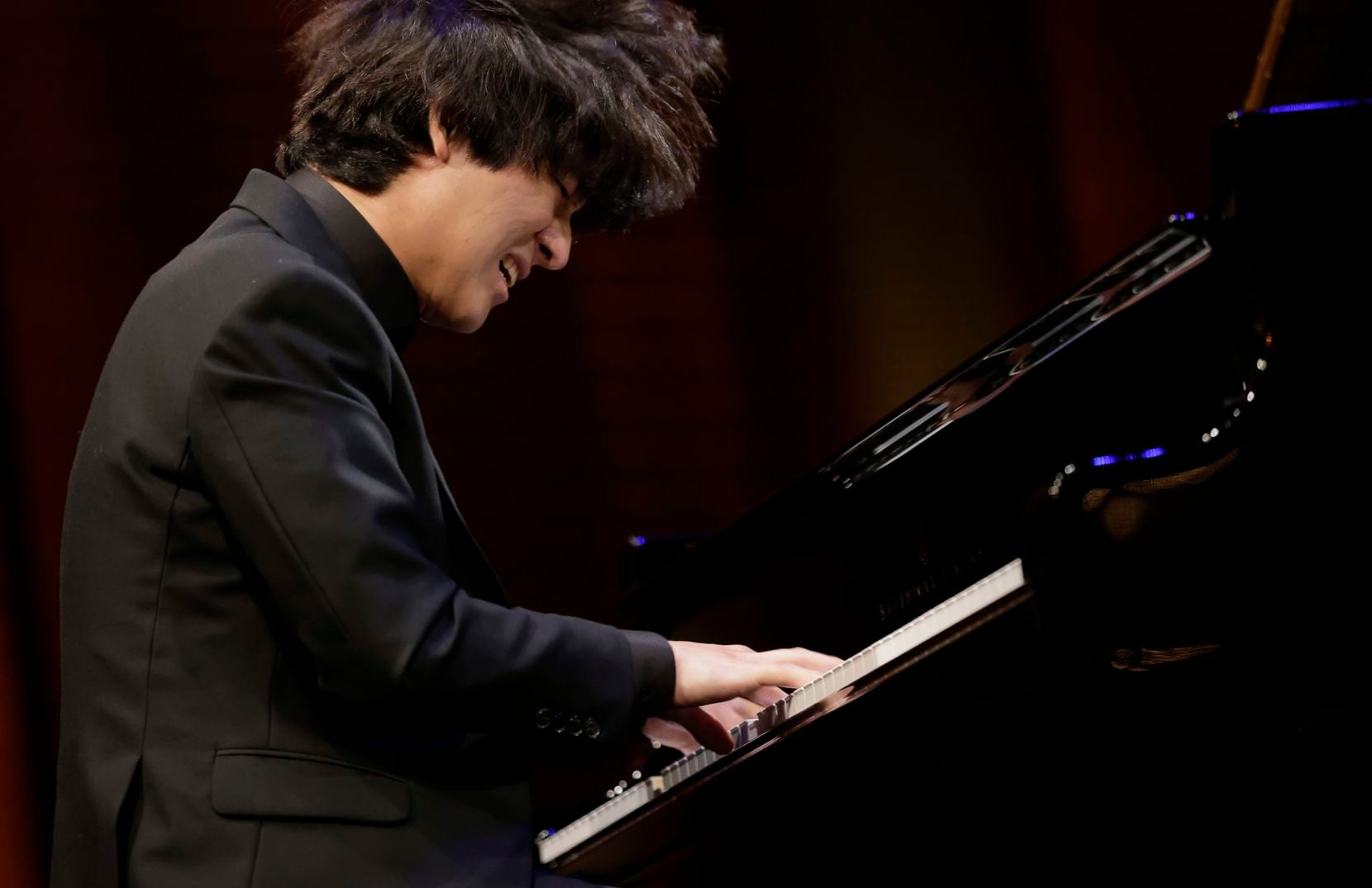 Pianist Yunchan Lim performs in the semifinal round of the 2022 Van Cliburn International...