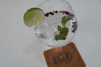 A gin and tonic is likely to be one of the more popular drinks at Ático.