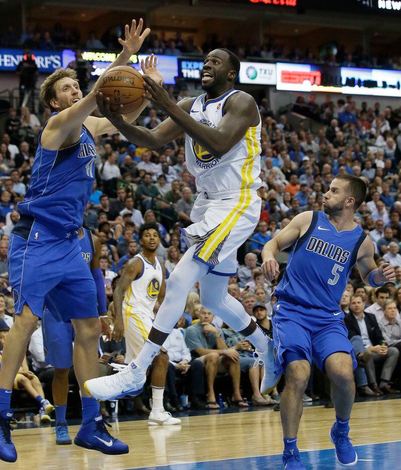Golden State Warriors forward Draymond Green didn't have a problem with the off-the-glass...
