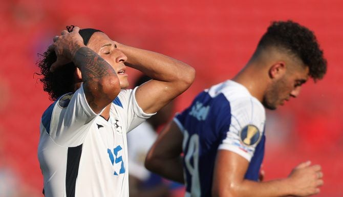 La selección de Nicaragua perdió sus dos primeros juego en la Copa Oro 2019. Foto de Omar...
