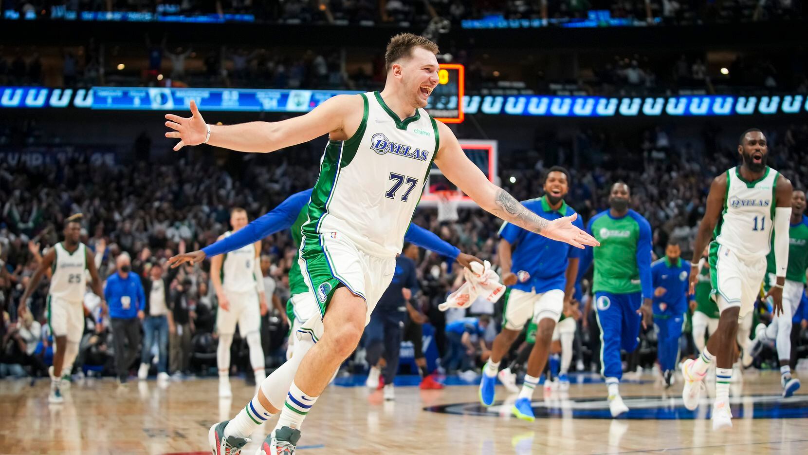 He's so clutch': Luka Doncic's magical buzzer-beater lifts Mavericks over  Celtics