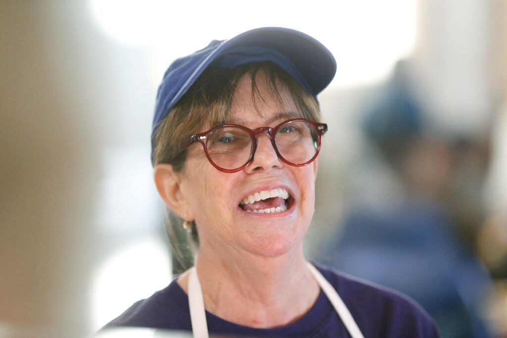 Debbie Johnson has earned a following among those who frequent the cafe's morning service....