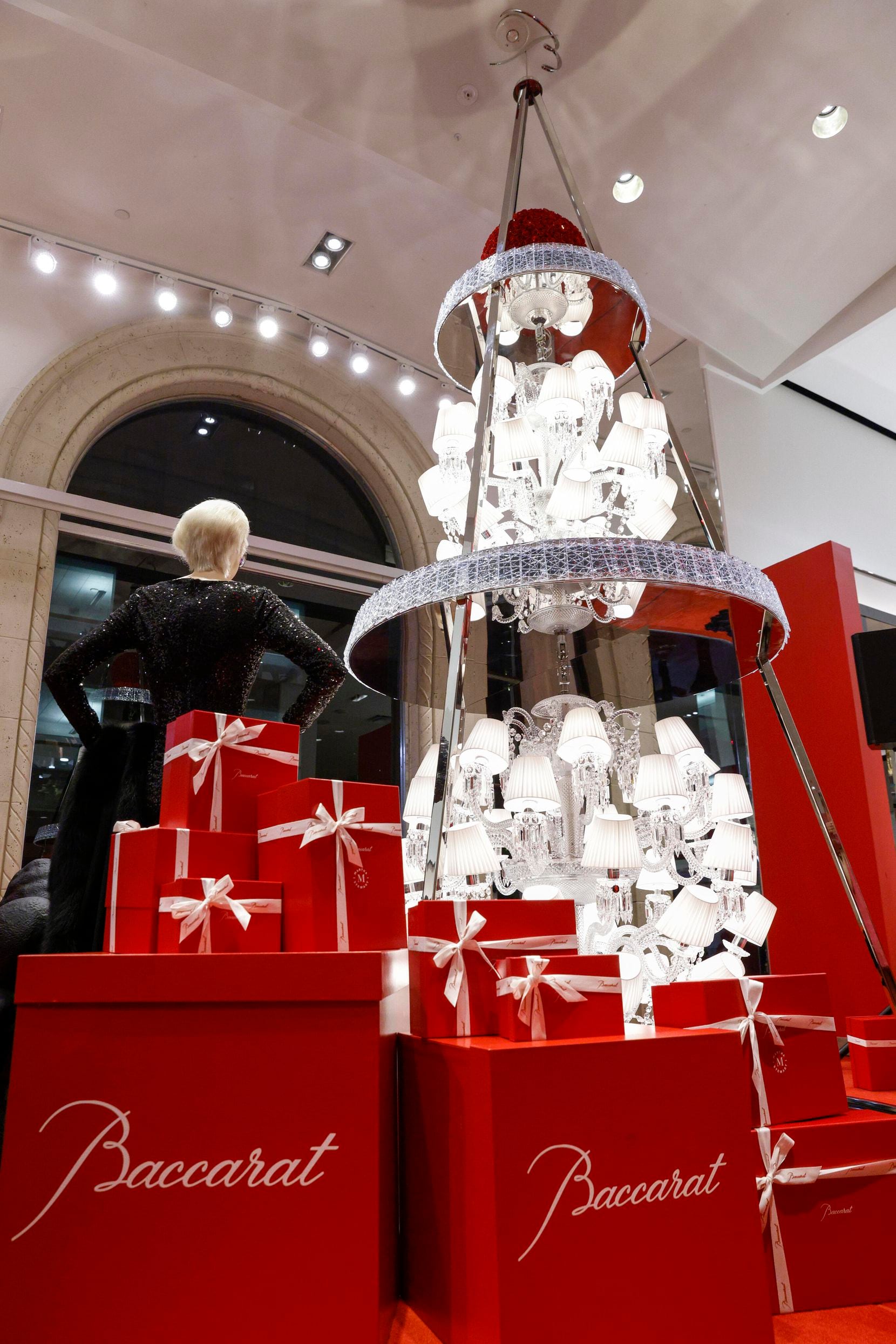 The Baccarat Palladian Christmas tree pictured at the Neiman Marcus downtown Dallas store on...
