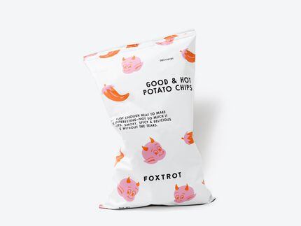 Good & Hot potato chips from Foxtrot are ultra crispy and dusted with spice.