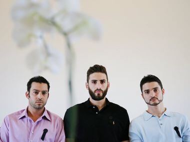 The sons of slain Dallas attorney Ira Tobolowsky: Jonathan (from left), Michael and Zachary.