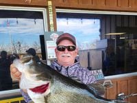 Wendell Ramsey with his 14.92 pound Toyota ShareLunker caught on Jan. 8 from Lake O.H. Ivie near San Angelo. Some experts believe the 19,000-acre reservoir could produce the next state record.