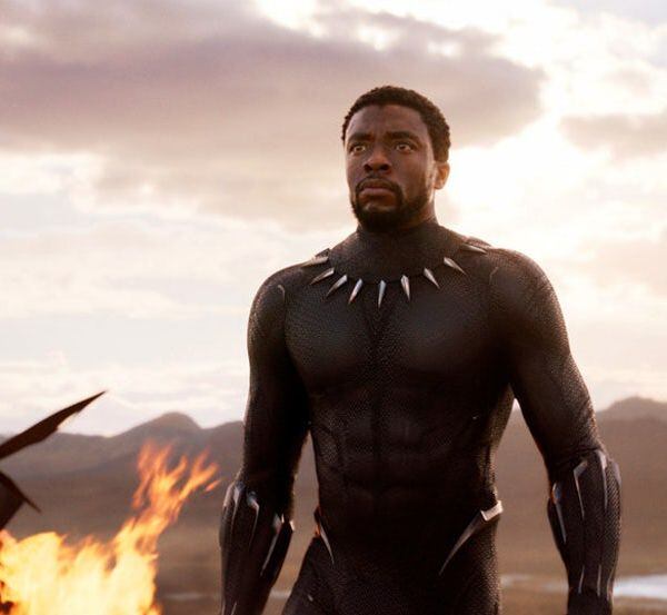 Chadwick Boseman in a scene from "Black Panther."
