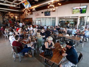 The dining room at Legal Draft Beer Co. in Arlington, Texas Oct. 1, 2016.  (Nathan...