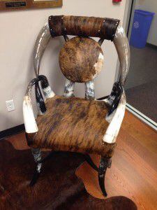  A chair in the lobby of the Texas Department of Agriculture. (Tom Benning/The Dallas...