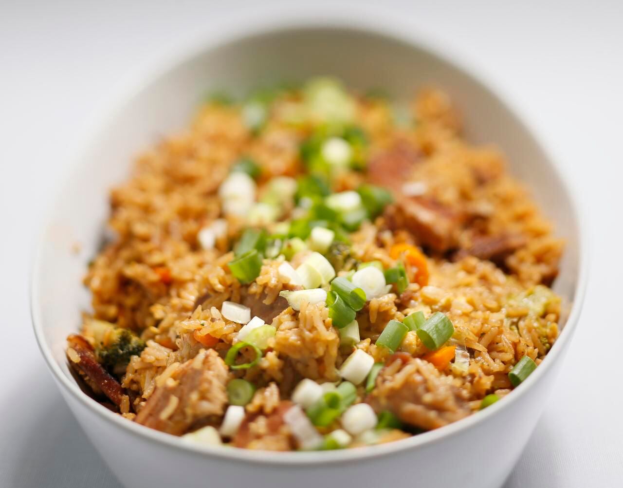 
Pork Fried Rice is a great way to use up whatever leftover vegetables you have on hand.
