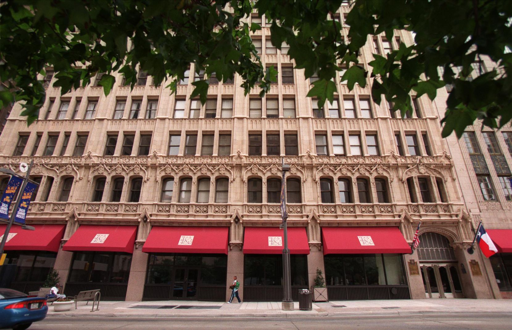 The front of the newly renovated Kirby Building on Main Street in downtown Dallas.  Once an...