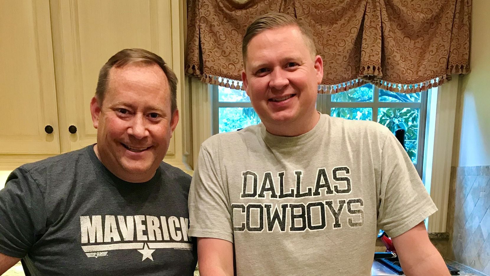 Brothers-in-law Jonathan Boyd (left) and Josh Eason have been hosting their "Cowboy Cookup" meals for family and friends since 2005, and aren't about to abandon the tradition now. After all, the Cowboys finished the regular season at 12-5 and are in the playoffs. Is the secret in the sauce?