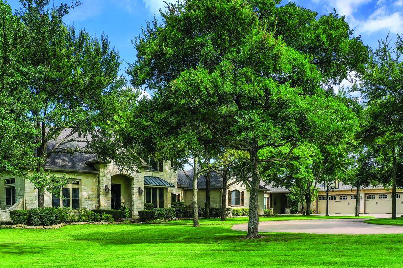 The 6-acre estate at 1839 S. FM740 in Heath is priced at $ 1,360,000.
