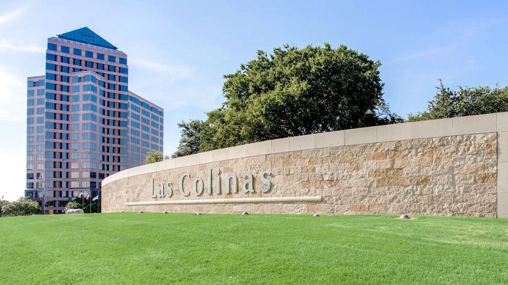 The Summit at Las Colinas office tower is on Carpenter Freeway in Irving.