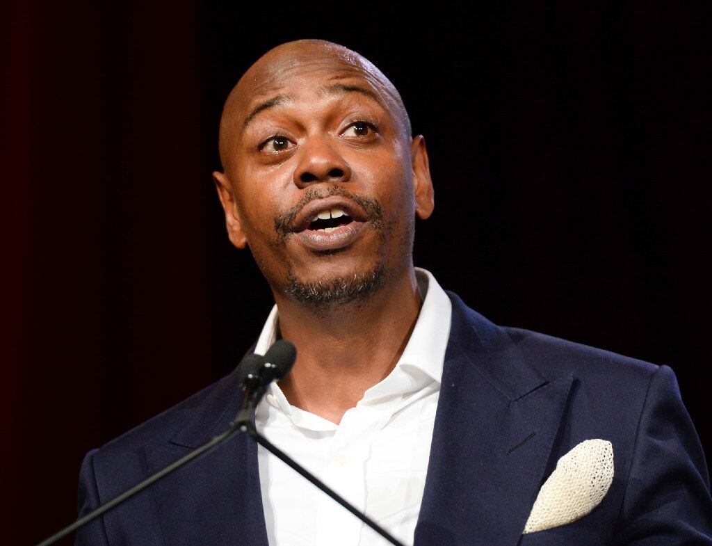 FILE - In this July 18, 2015 file photo, comedian Dave Chappelle speaks at the RUSH...