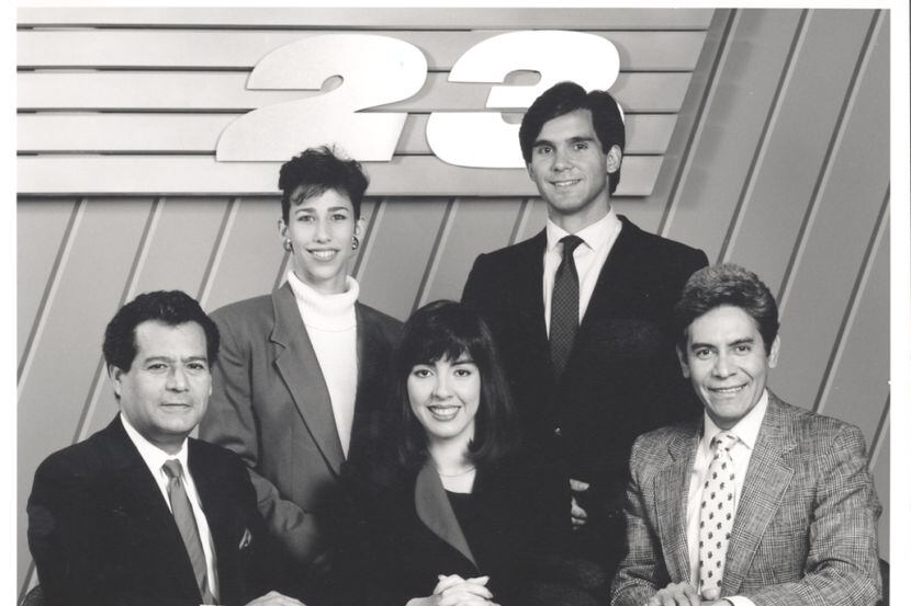 El equipo original de Univision en Dallas. CORTESÍA UNIVISION
