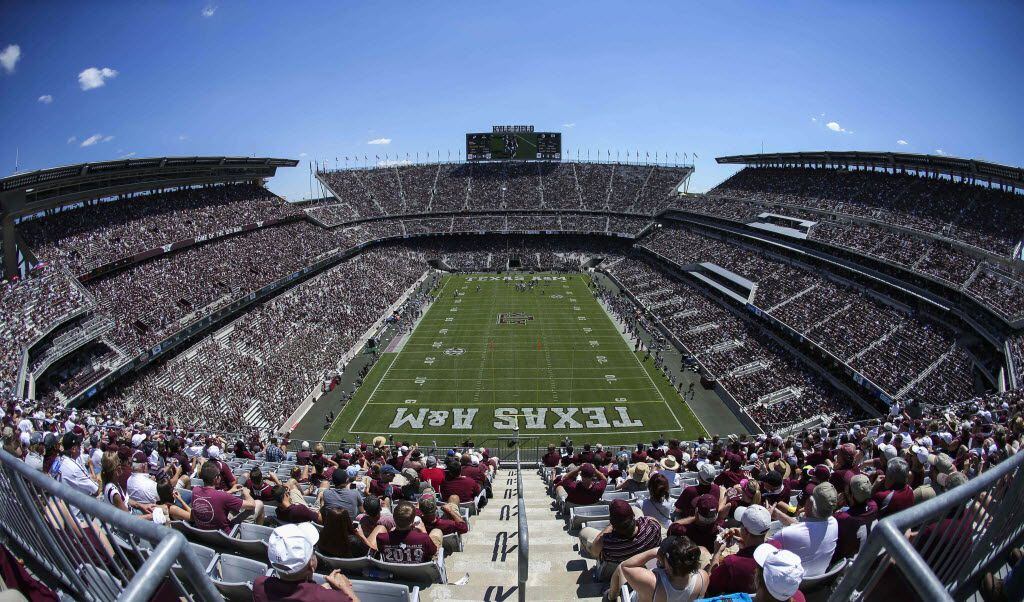 Sep 19, 2015; College Station, TX, USA; General view of Kyle Field during the game between the Texas A&M Aggies  and the Nevada Wolf Pack on Sept. 19, 2015. (Troy Taormina-USA TODAY Sports)