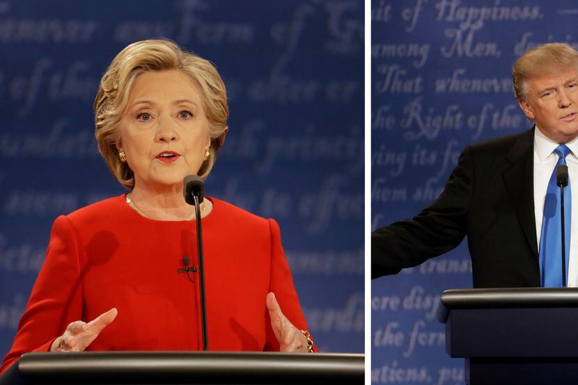 Hillary Clinton y Donald Trump se enfrentaron en el primer debate . / AP
