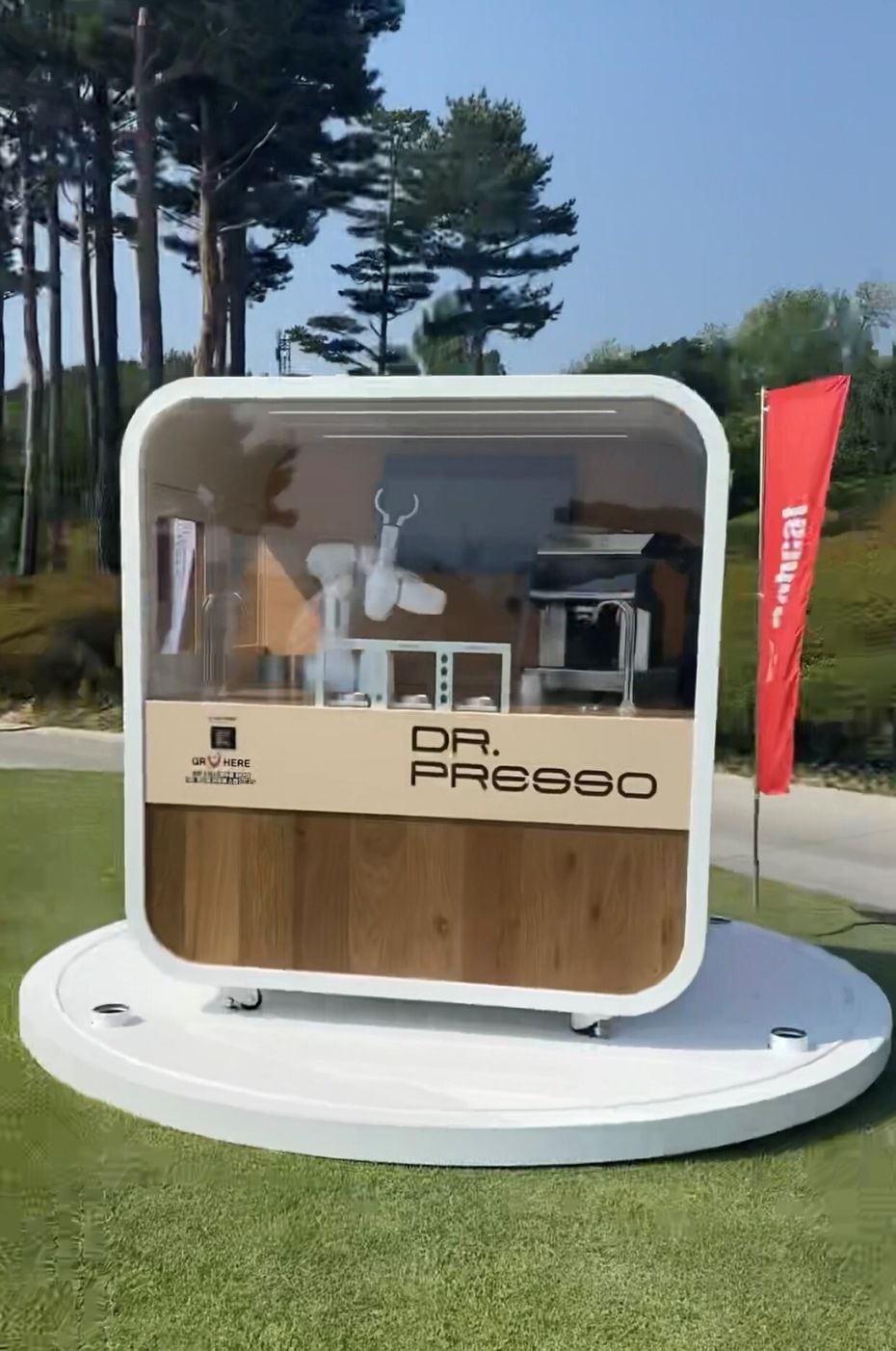 Dr. Presso coffee barista robot by Doosan Robotics