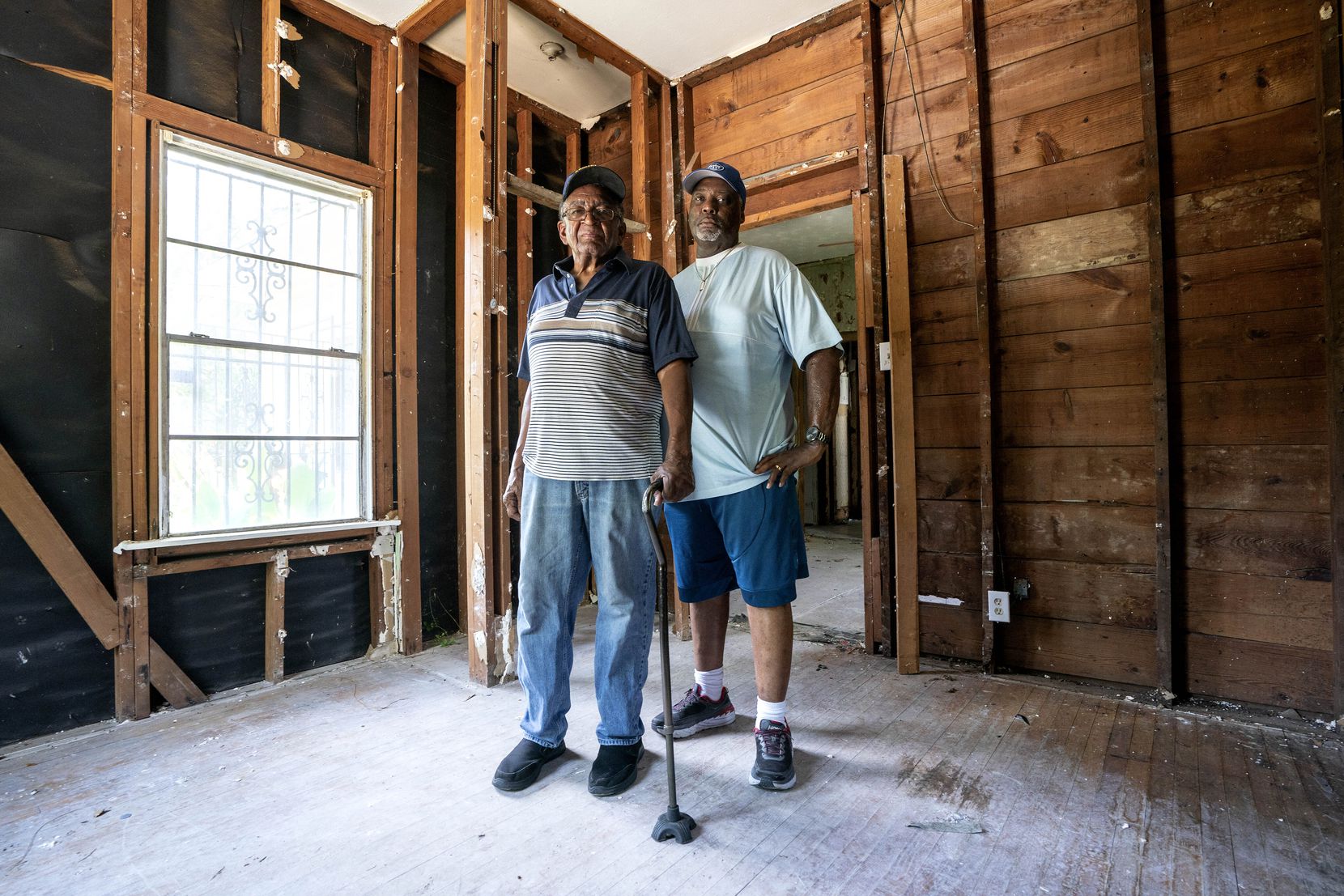 Tony Brown (right) tried to help his parents fix up their home, but it backfired when the...