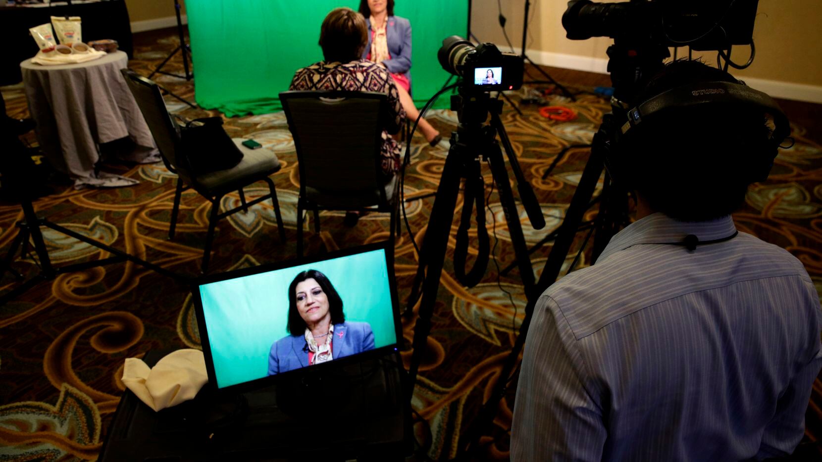 Judith Salerno is filmed during an interview in Fort Worth, Texas, Friday, July 18, 2014....