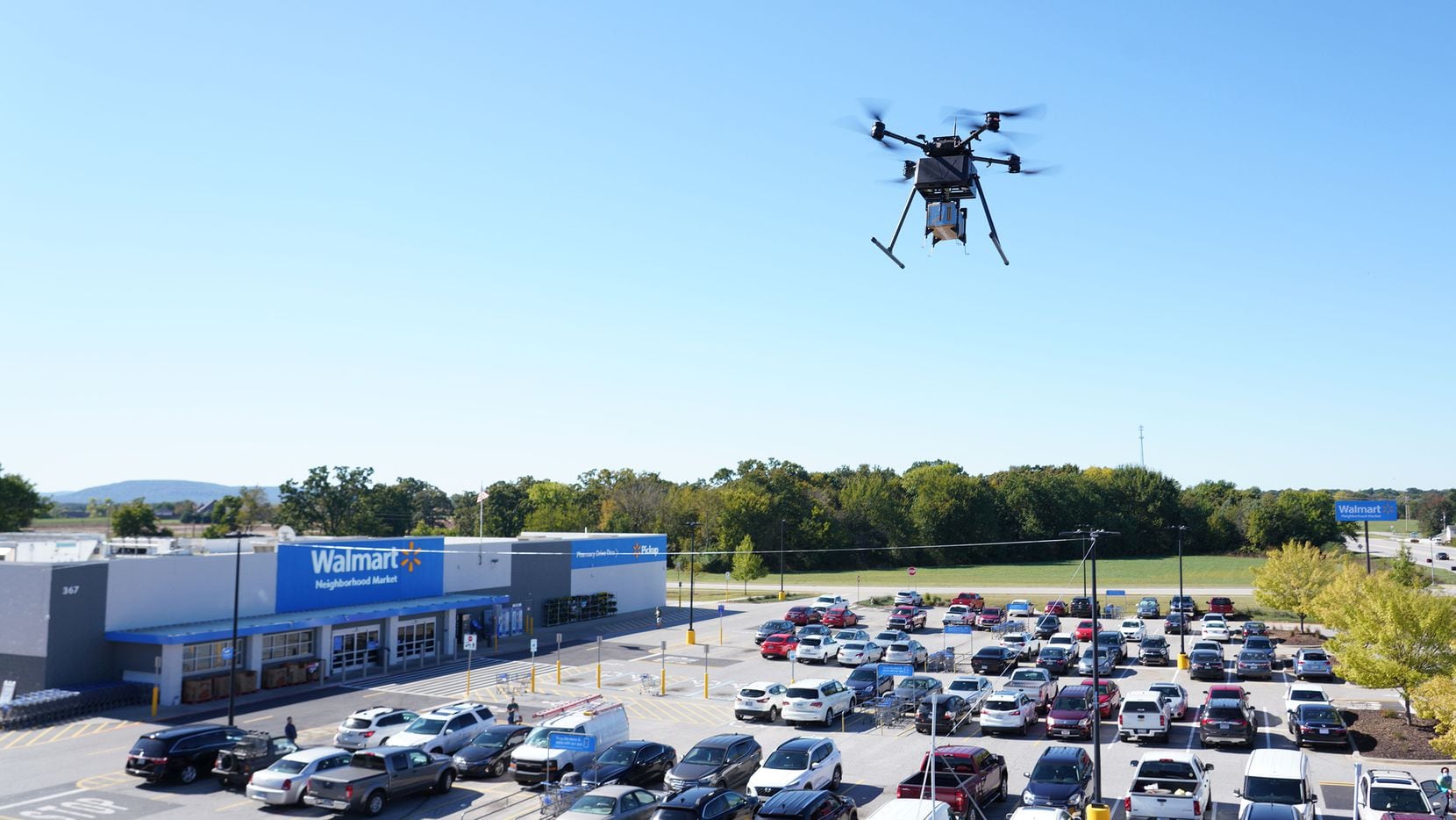 Walmart’s drone delivery takes flight in Texas.