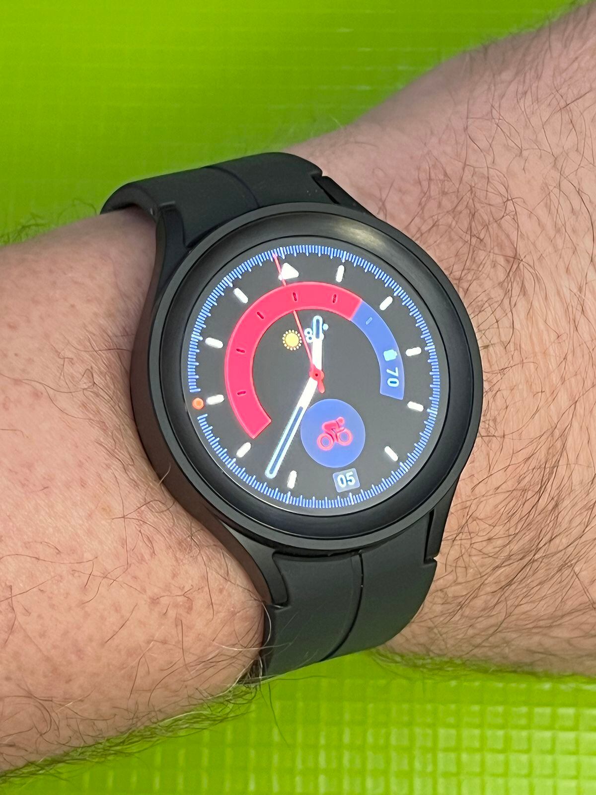 The Samsung Watch 5 Pro.