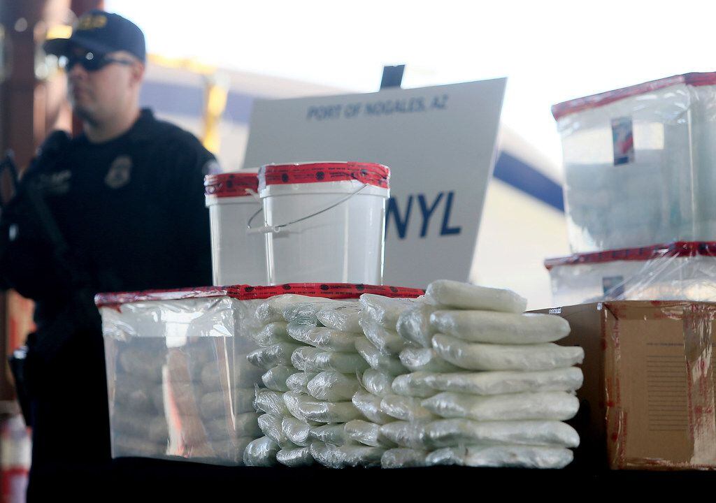 A haul of fentanyl seized by Customs and Border Protection officers in Nogales, Ariz., in an...