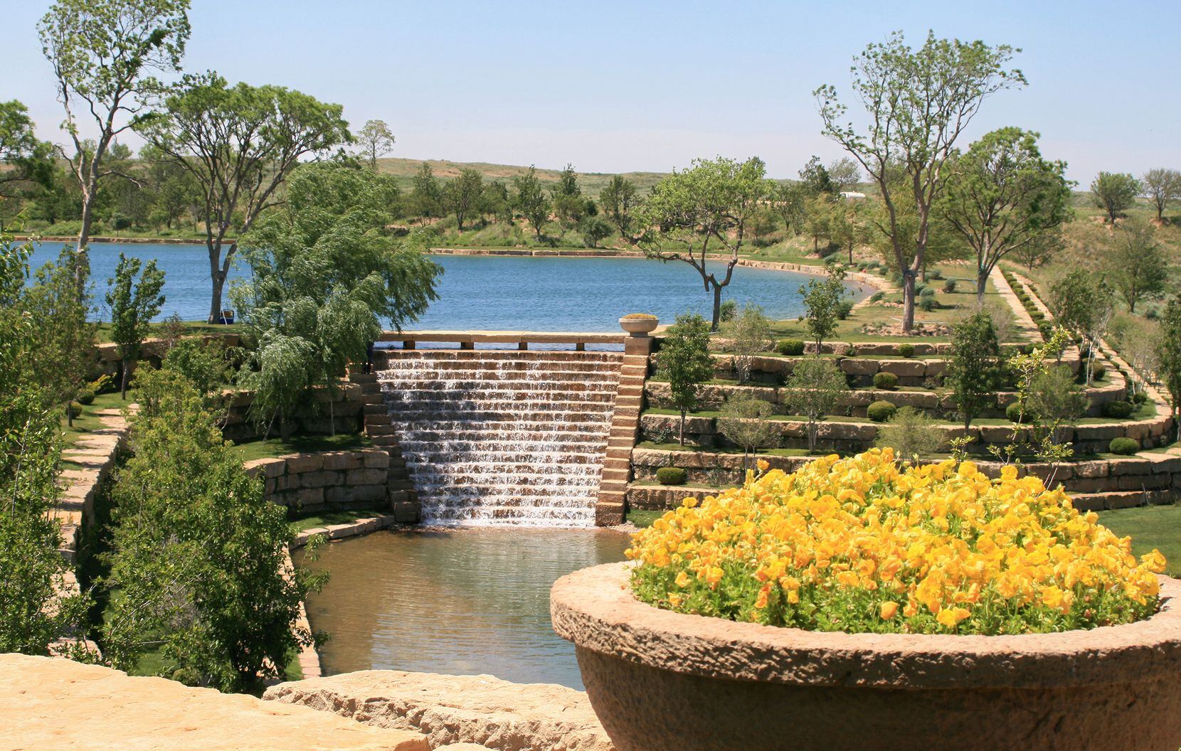 Mesa Vista Ranch boasts roughly 12 miles of water features including waterfalls, lakes,...
