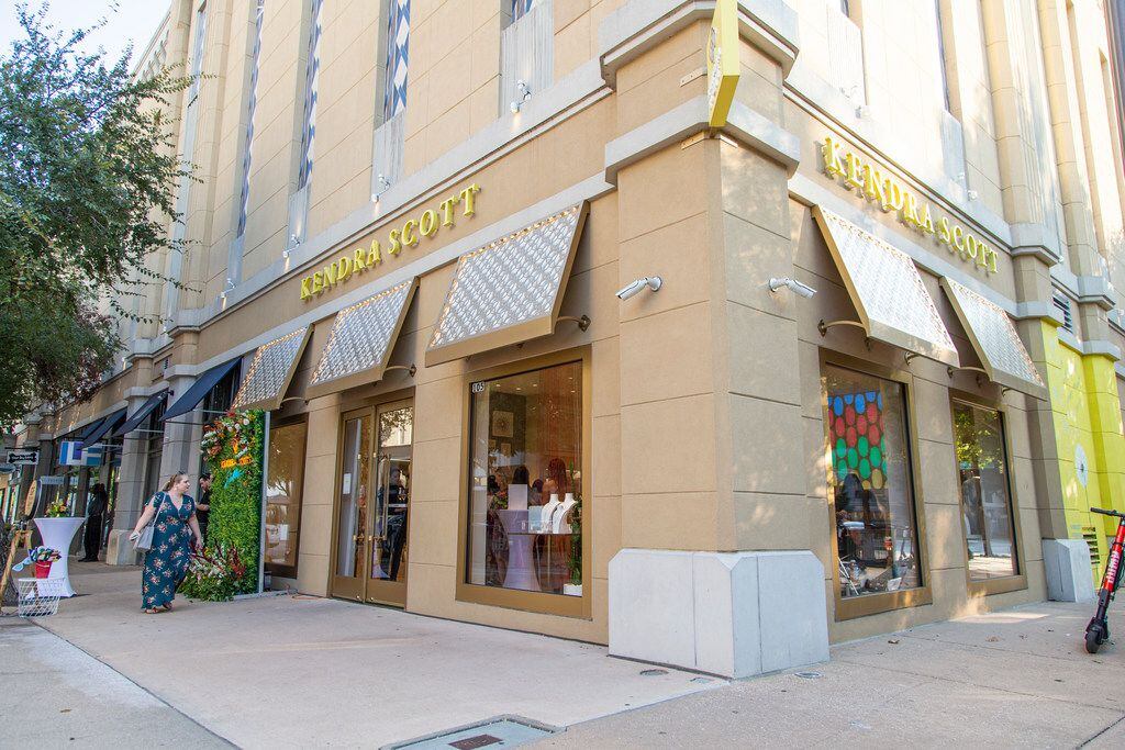 The Kendra Scott jewelry store in the West Village in Dallas.