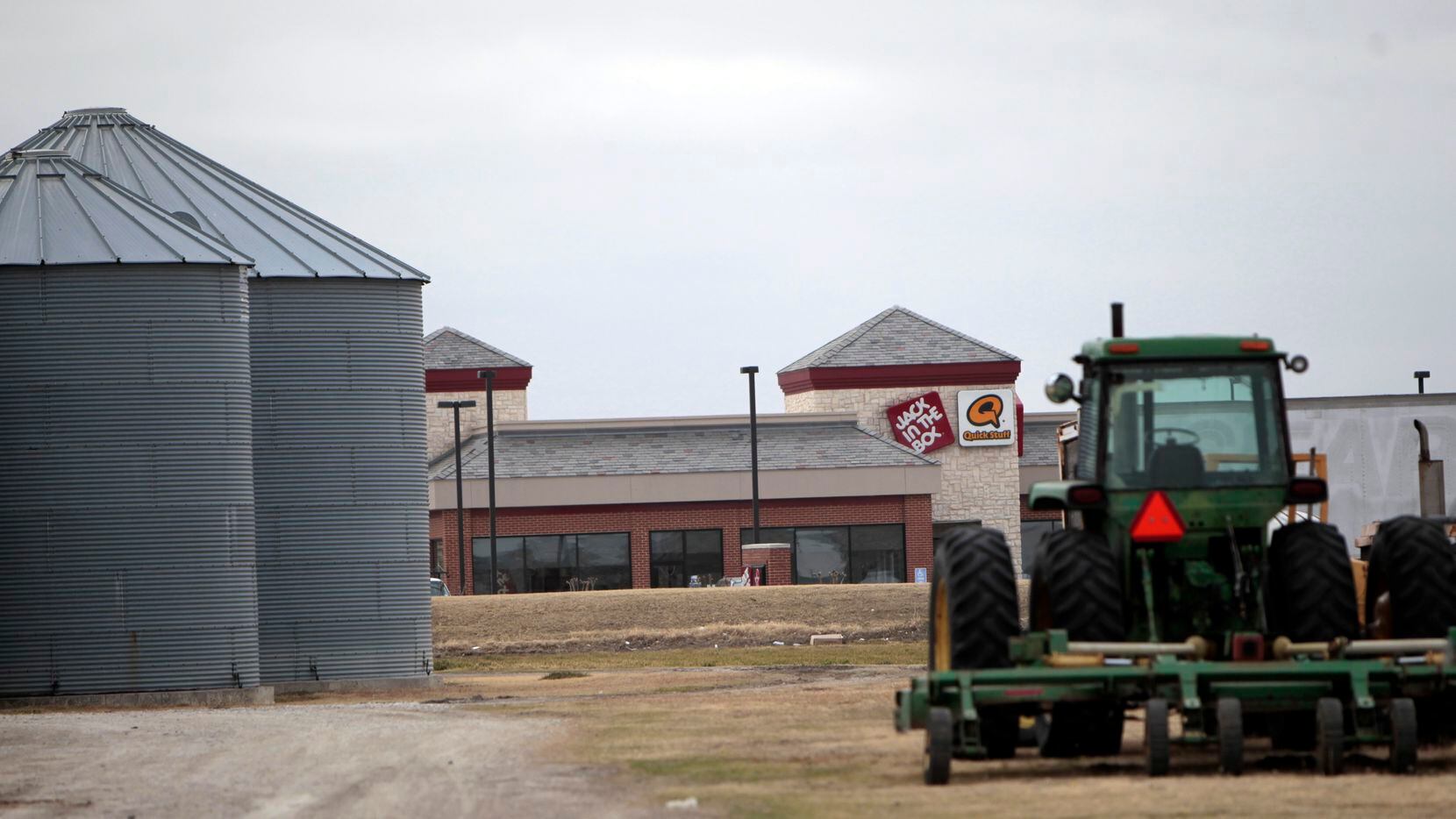 The Haggard family farm on the tollway is a reminder of Plano's agricultural past.
