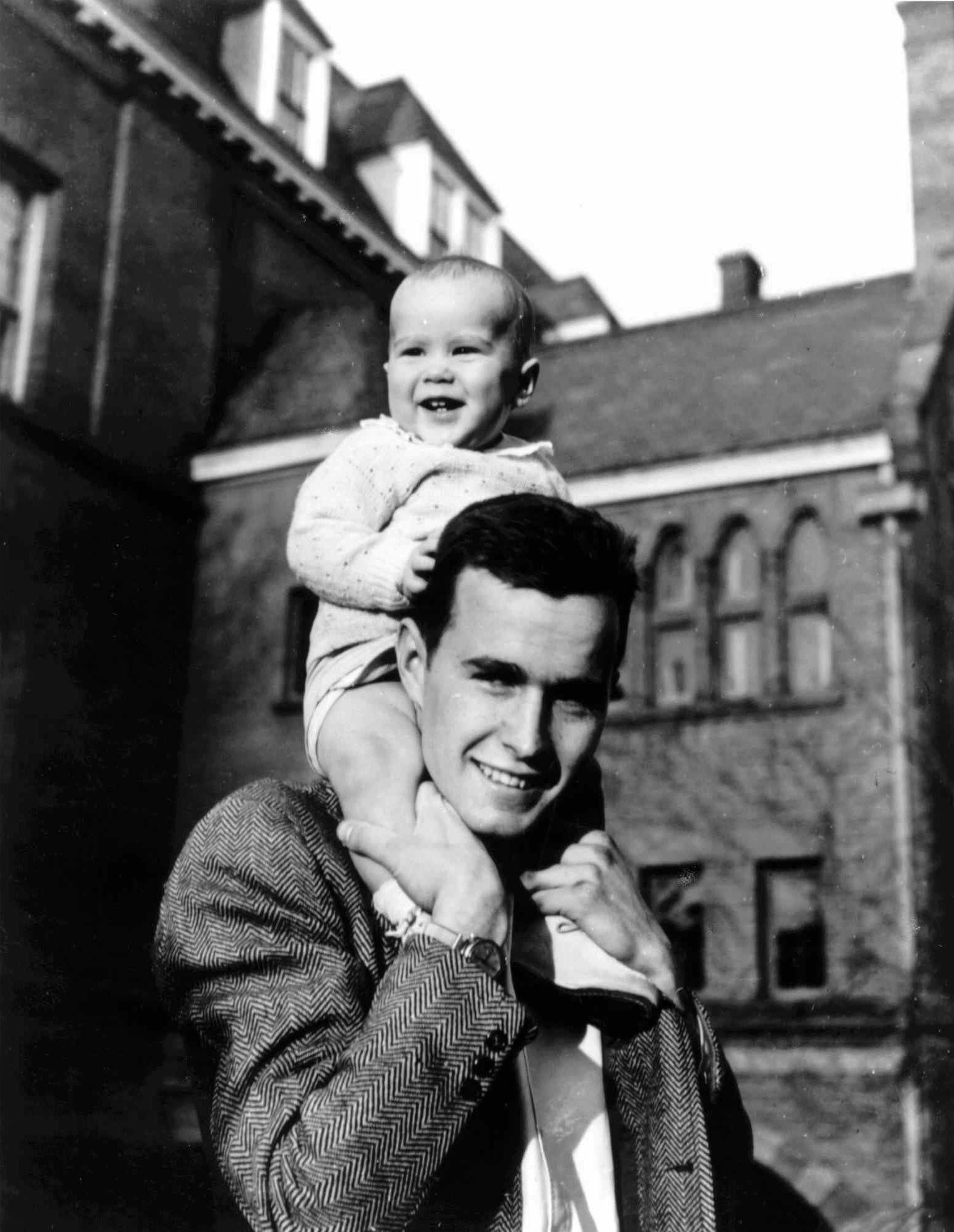 1947: Two future presidents: George H.W. Bush and son George W. Bush, when the younger Bush...