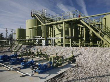 Oil facilities at Denbury Resources' Lockhart Crossing Facility in Louisiana.