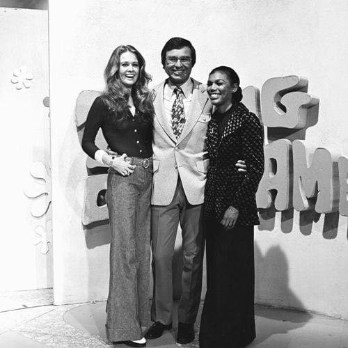 CJ Bostic, right, appeared on The Dating Game in 1973 with fellow flight attendant Deborah...