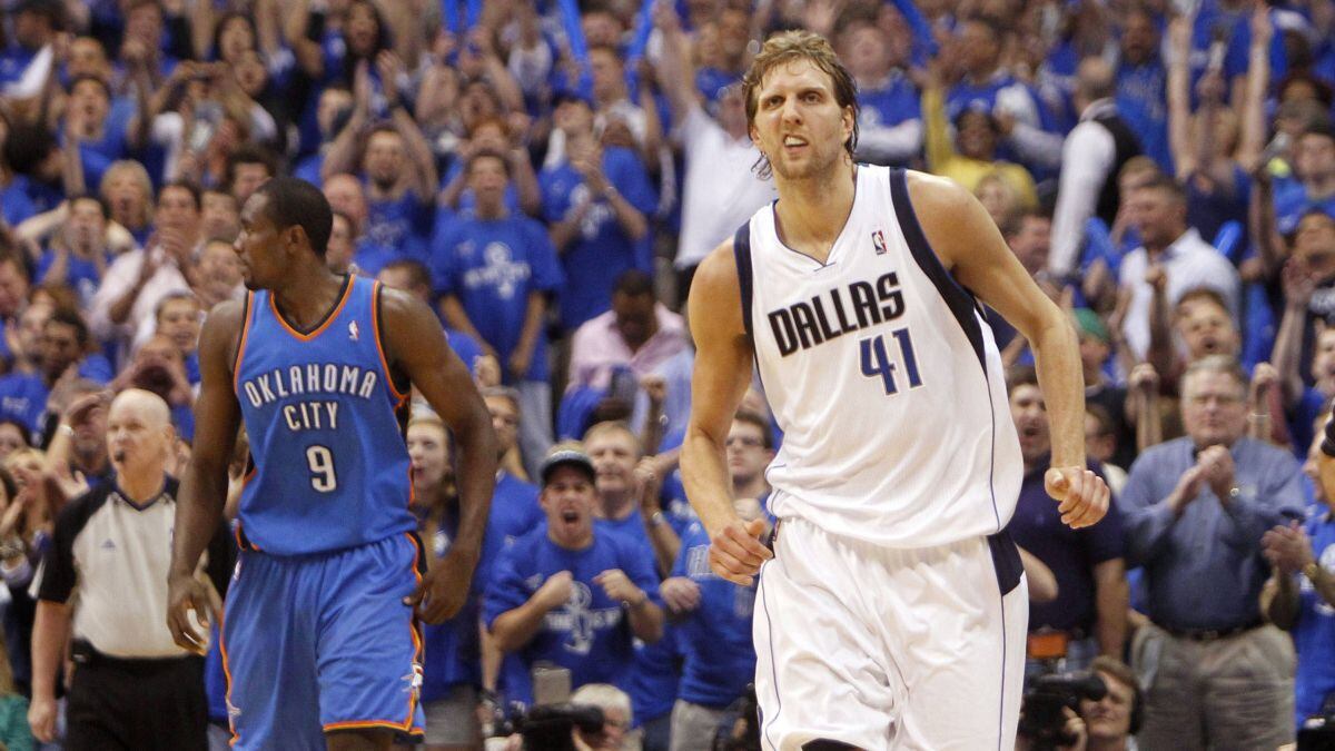 Here’s a look back at the four previous times the Mavs’ reached the Western Conference...